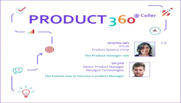 אירוע ראשון בסדרת Product 360 @ Coller - סקירת תפקיד מנהל המוצר